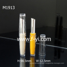 Round Empty Slim Custom Lipstick Packaging With Oblique Mouth